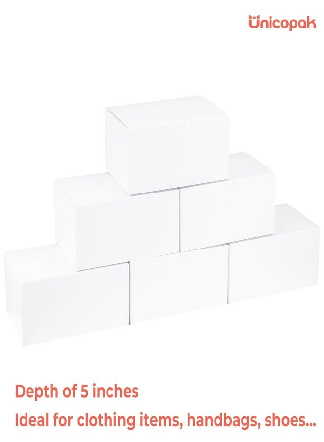 UnicoPak 10 Pack 10x7x5 Deep Gift Boxes, Large White Gift Boxes for Presents Bridesmaid Proposal Box, Ideal for Plenty Gifts, Great for Product Giving and Storing or Organizing Items - Image 3